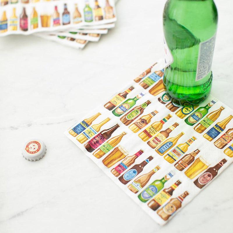 Caspari 99 Bottles Paper Cocktail Napkins - 20 Per Package
