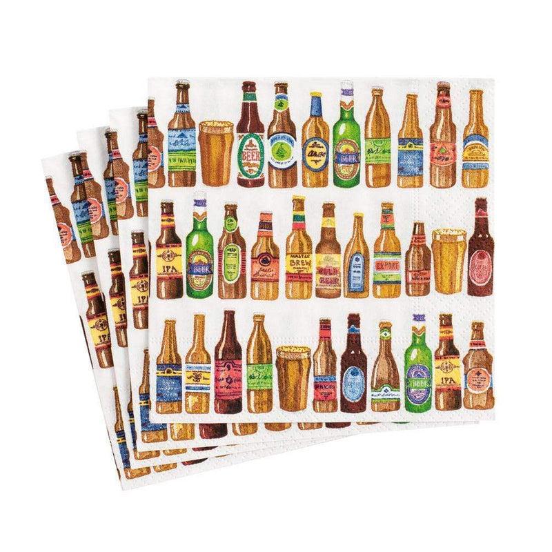 caspari 99 Bottles Paper Cocktail Napkins - 20 Per Package