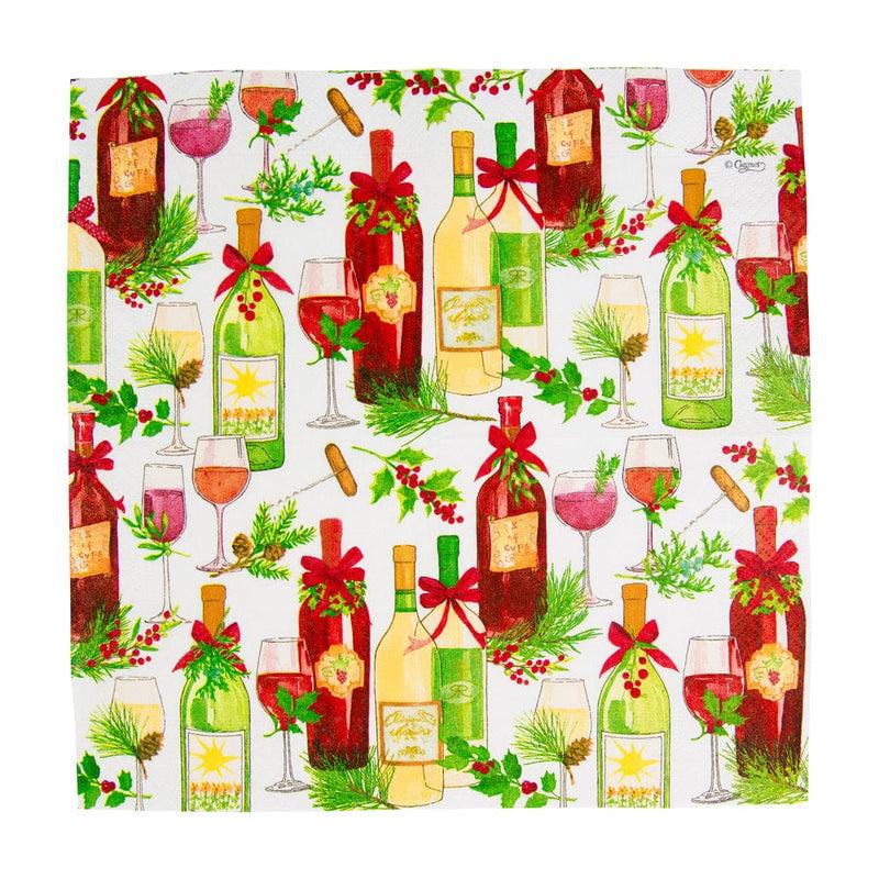 Caspari A Christmas Toast Cocktail Napkins - 20 Per Package