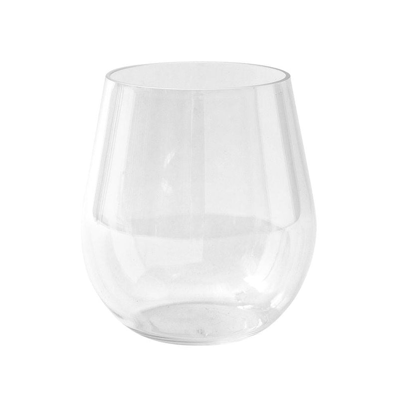 caspari Acrylic 18.5oz Stemless Wine Glass in Crystal Clear - 1 Each