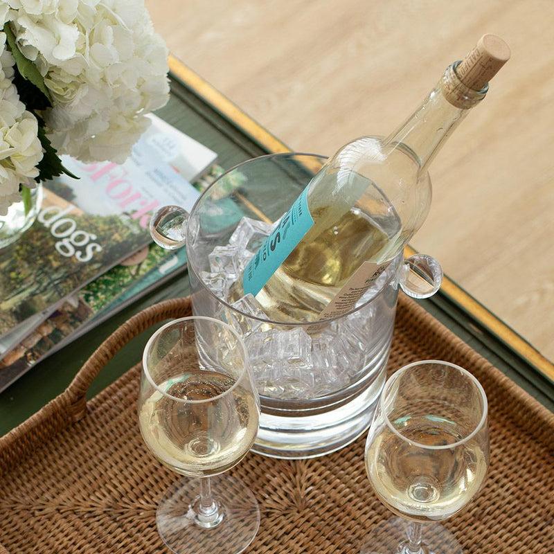 Caspari Acrylic 60oz Ice Bucket & Lid In Crystal Clear - 1 Each
