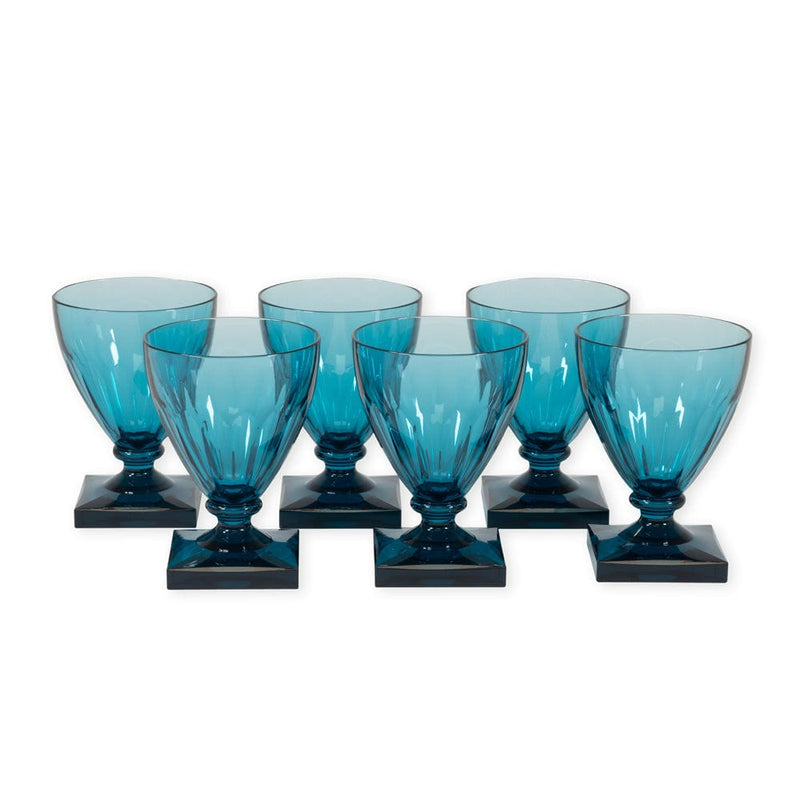 Caspari Acrylic 8.5 Oz. Wine Goblet In Turquoise - 1 Each