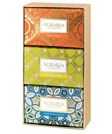 caspari Agraria Luxury Bath Bar Collection - Set of Three