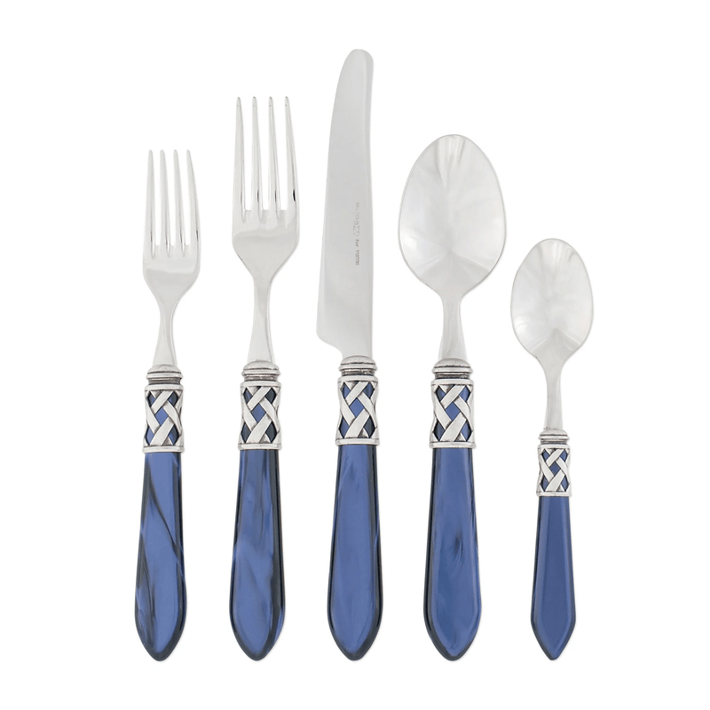 caspari Aladdin Antique Blue Five-Piece Place setting