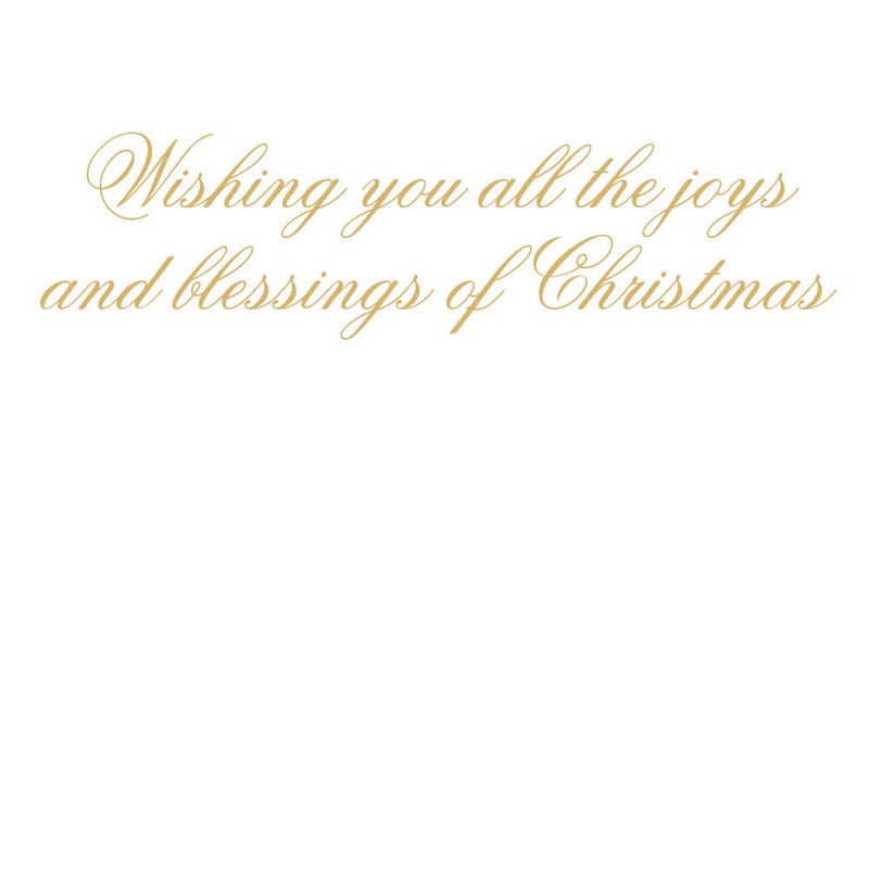 Caspari Angel Christmas Tree Large Boxed Christmas Cards - 16 Christmas Cards & 16 Envelopes
