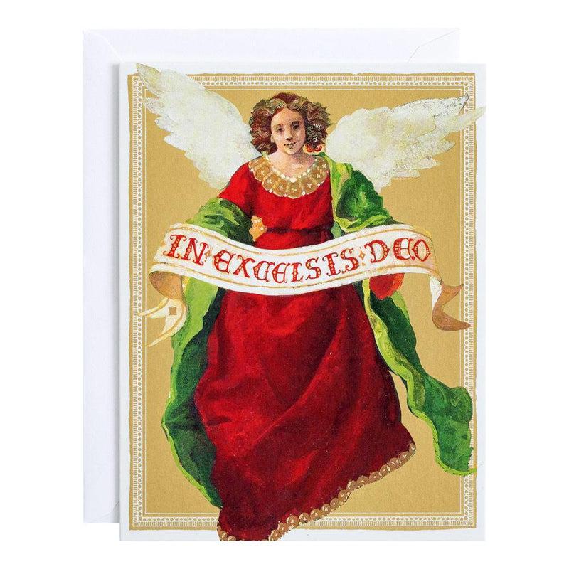 caspari Angel Large Boxed Blank Christmas Cards - 15 Cards & 15 Envelopes