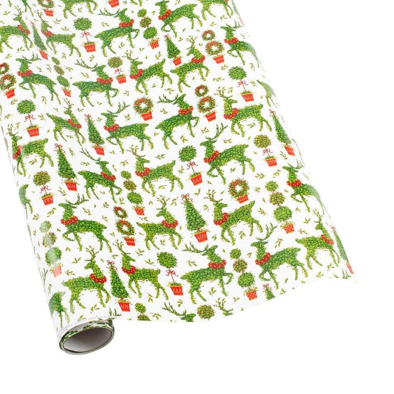 caspari Animal Topiaries Gift Wrapping Paper - 30" x 8' Roll