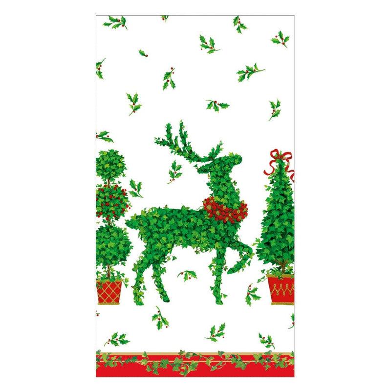 caspari Animal Topiaries Paper Guest Towel Napkins - 15 Per Package