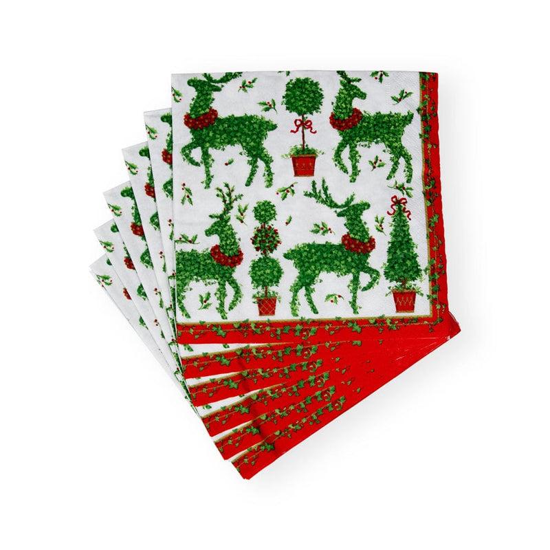 Caspari Animal Topiaries Paper Luncheon Napkins - 20 Per Package