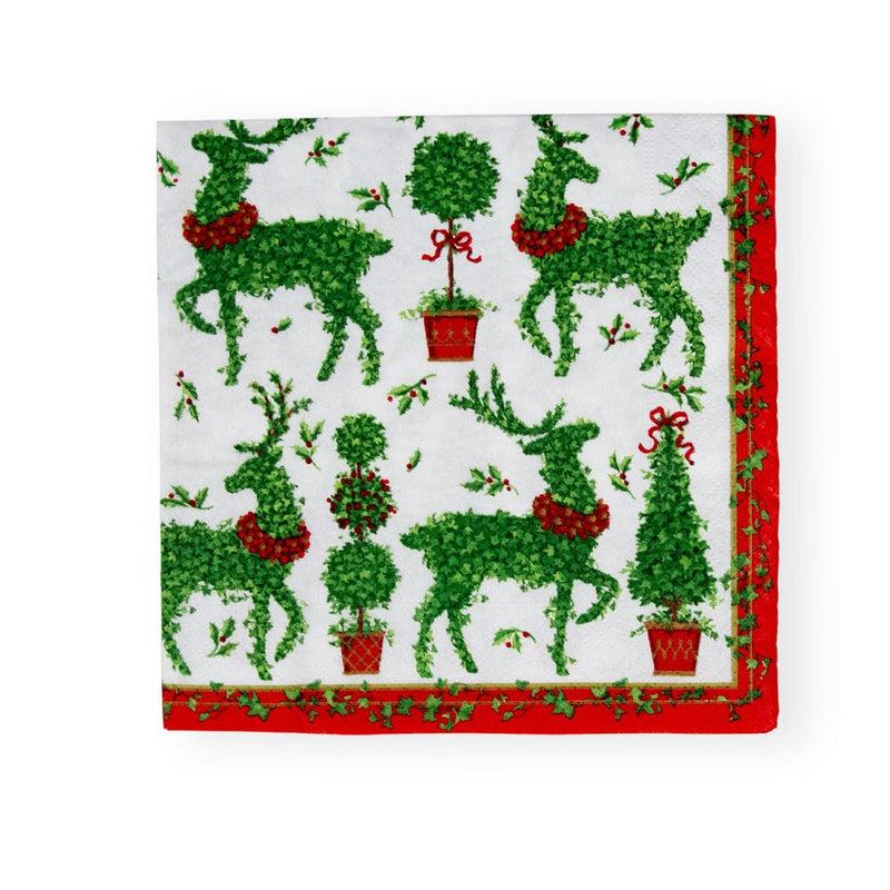 caspari Animal Topiaries Paper Luncheon Napkins - 20 Per Package