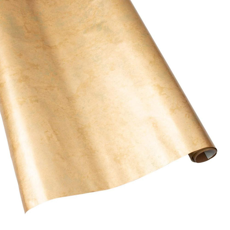 caspari Antique Gold Foil Gift Wrapping Paper - 30" x 6' Roll
