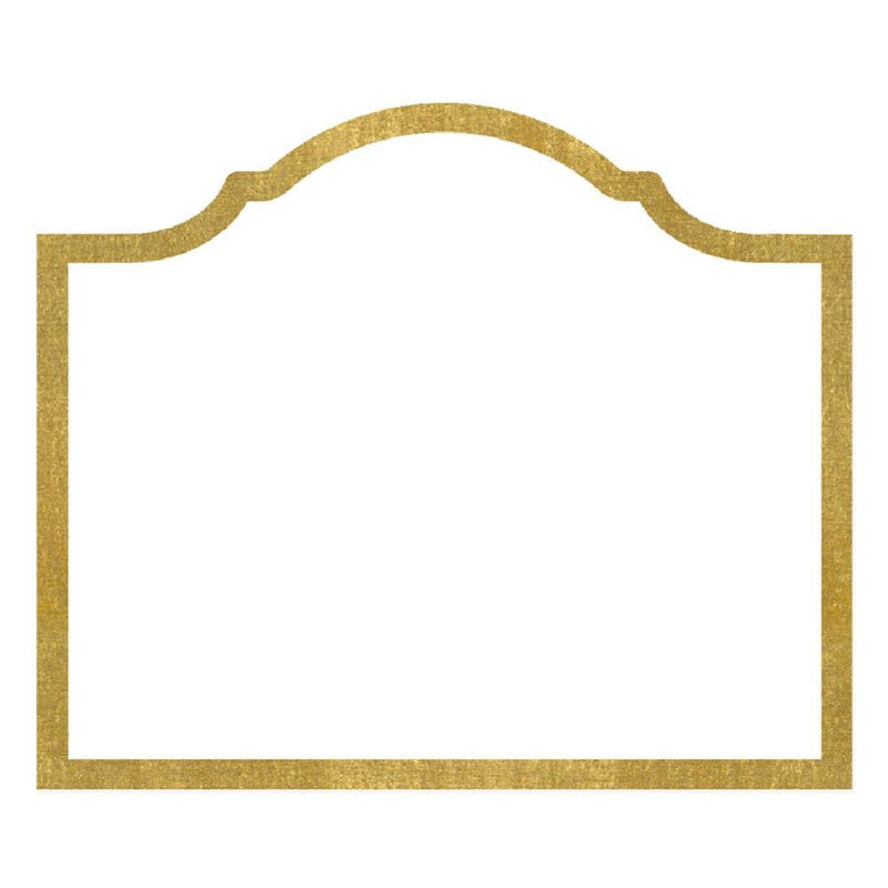 Caspari Arch Die-Cut Place Cards In Gold Foil - 8 Per Package