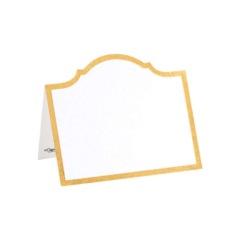 caspari Arch Die-Cut Place Cards in Gold Foil - 8 Per Package