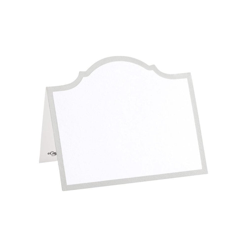 caspari Arch Die-Cut Place Cards in Silver Foil - 8 Per Package