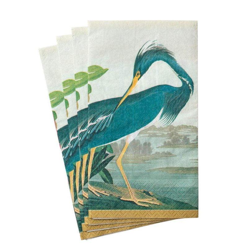 Caspari Audubon Birds Paper Guest Towel Napkins - 15 Per Package