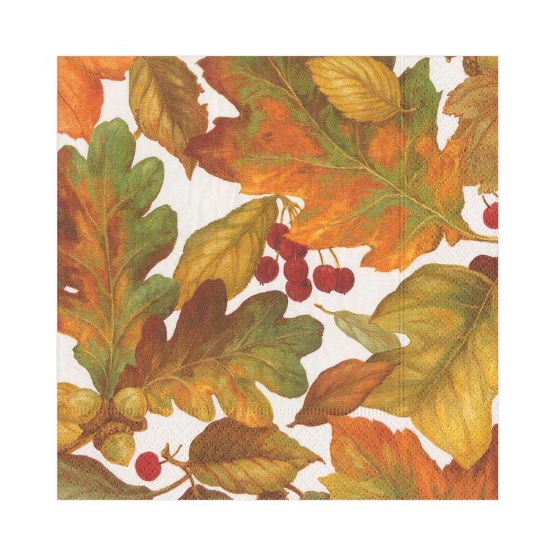 caspari Autumn Leaves II Paper Luncheon Napkins - 20 Per Package