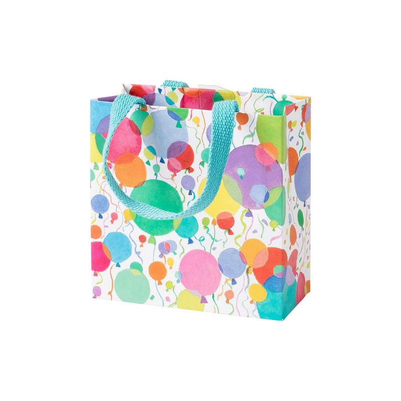 caspari Balloons And Confetti Small Square Gift Bags - 1 Each