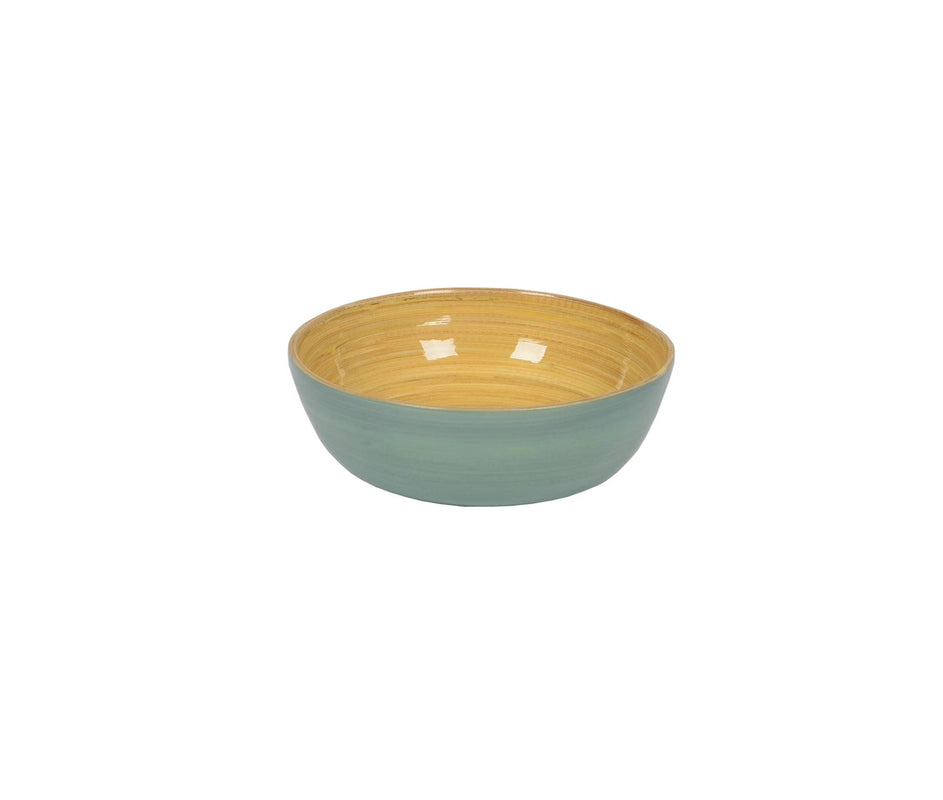 caspari Bamboo Small Salad Bowl in Ice Blue - Set of 4