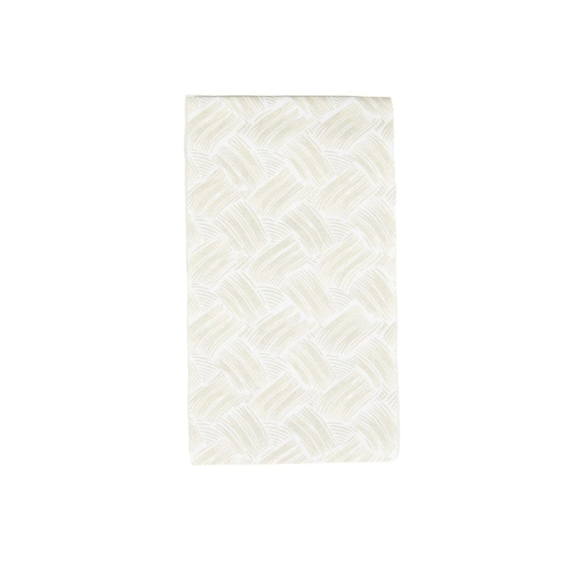 caspari Basketry Flax Paper Linen Guest Towel Napkins - 12 Per Package