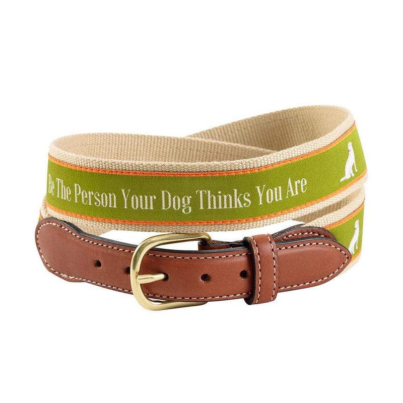 caspari "Be The Person Your Dog Thinks You Are" Quote Belt