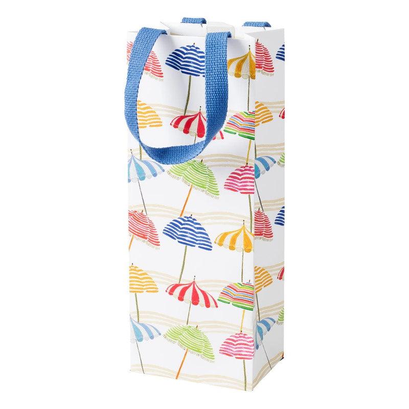 caspari Beach Umbrellas Wine & Bottle Gift Bags - 1 Each