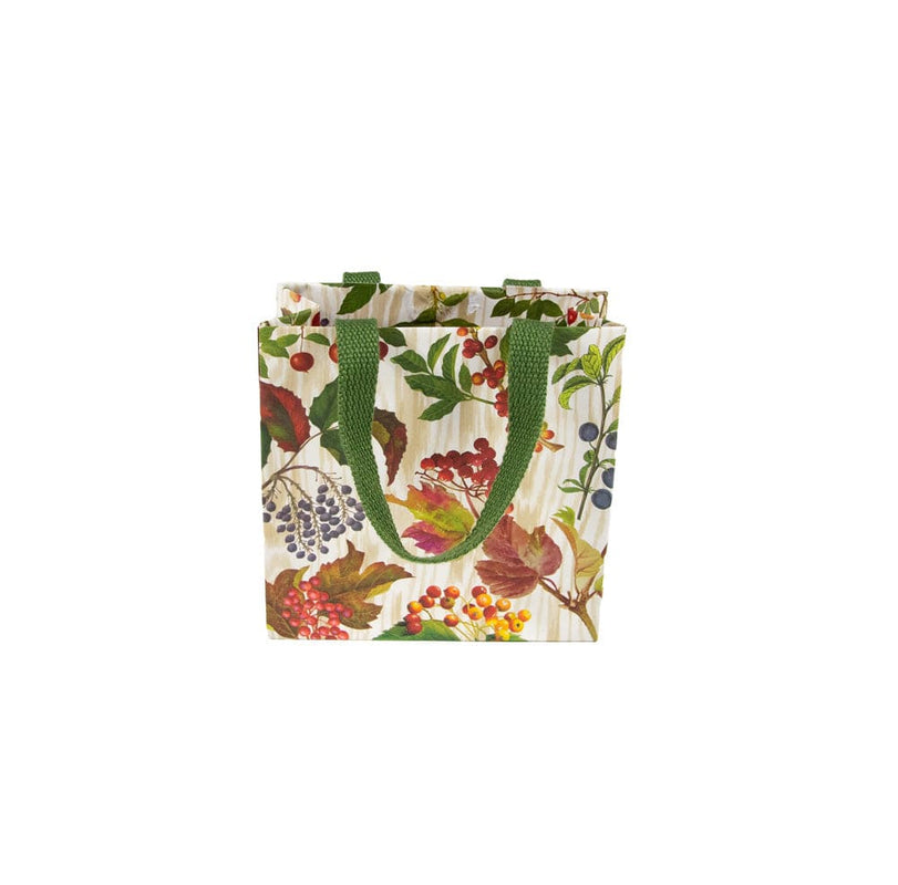 Caspari Berry Botanical Small Square Gift Bags - 1 Each