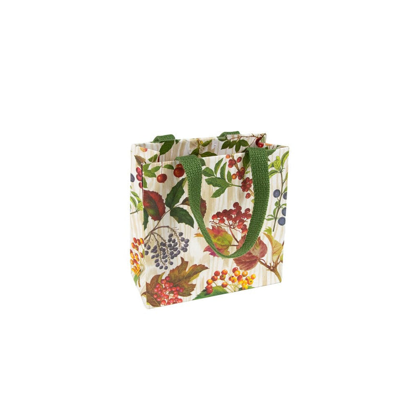 Caspari Berry Botanical Small Square Gift Bags - 1 Each