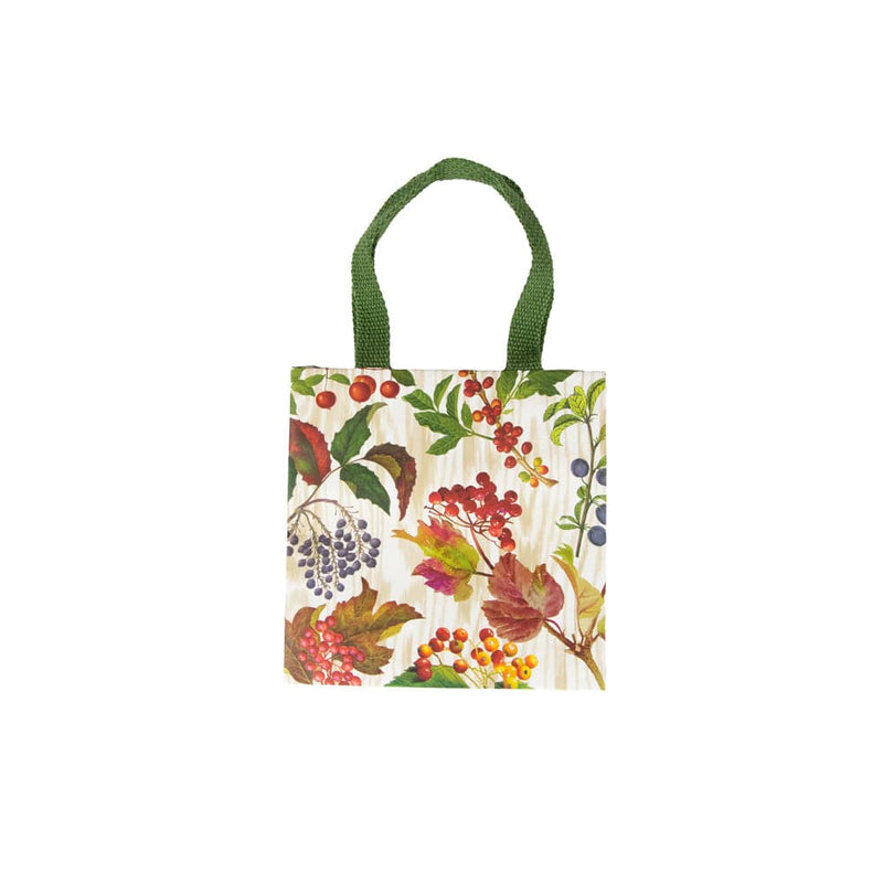 caspari Berry Botanical Small Square Gift Bags - 1 Each