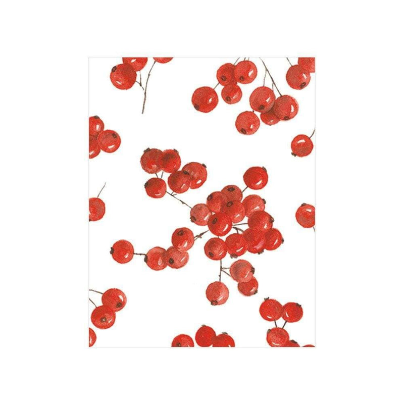 Caspari Berry Gathering Gift Enclosure Cards - 4 Mini Cards & 4 Envelopes