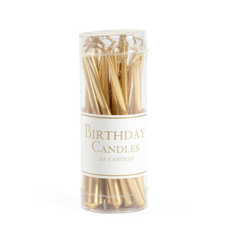 caspari Birthday Candles in Gold - 20 Candles Per Box caspari Birthday Candles in Gold - 20 Candles Per Box