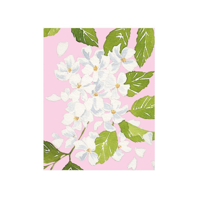Caspari Blanc De Blancs Gift Enclosure Cards - 4 Mini Cards & 4 Envelopes