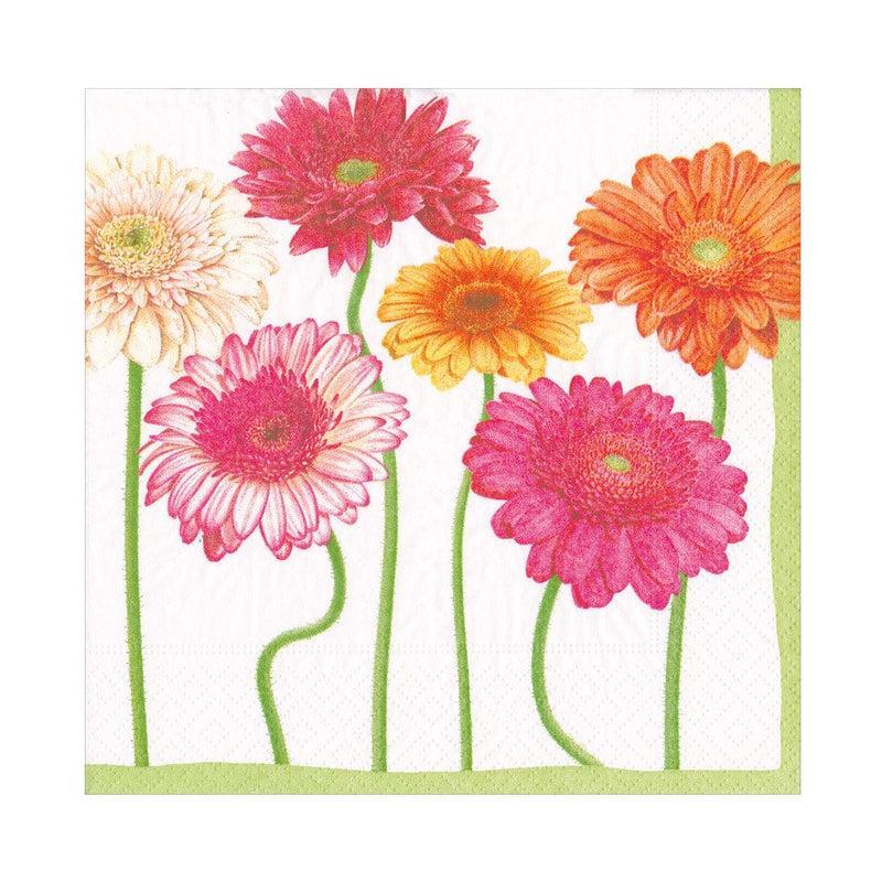 Caspari Blooming Daisy Luncheon Napkins - 20 Per Package