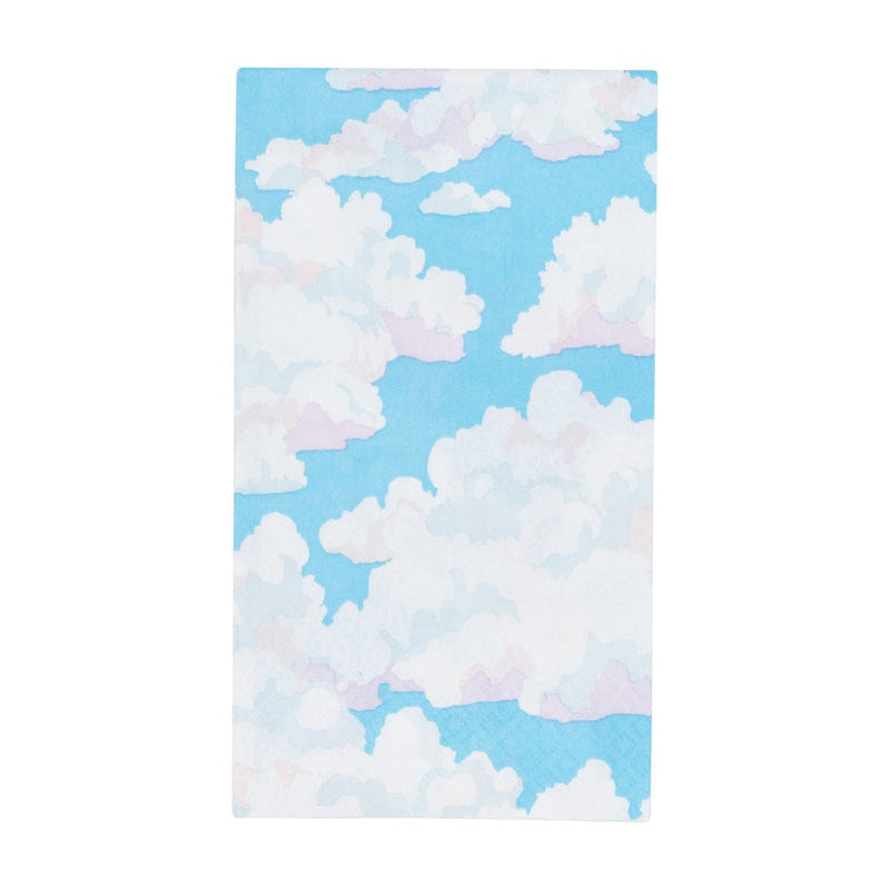 caspari Blue Skies Guest Towel Napkins - 15 Per Package