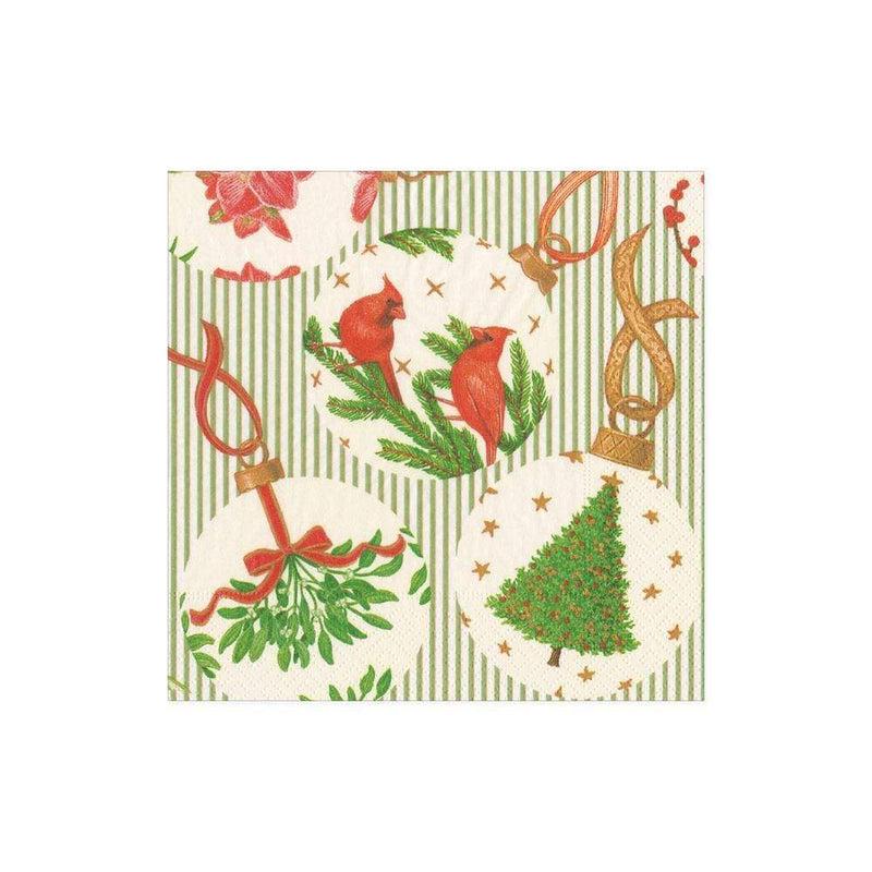 Caspari Botanical Ornaments Paper Cocktail Napkins - 20 Per Package