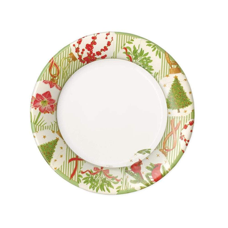 caspari Botanical Ornaments Paper Salad & Dessert Plates - 8 Per Package