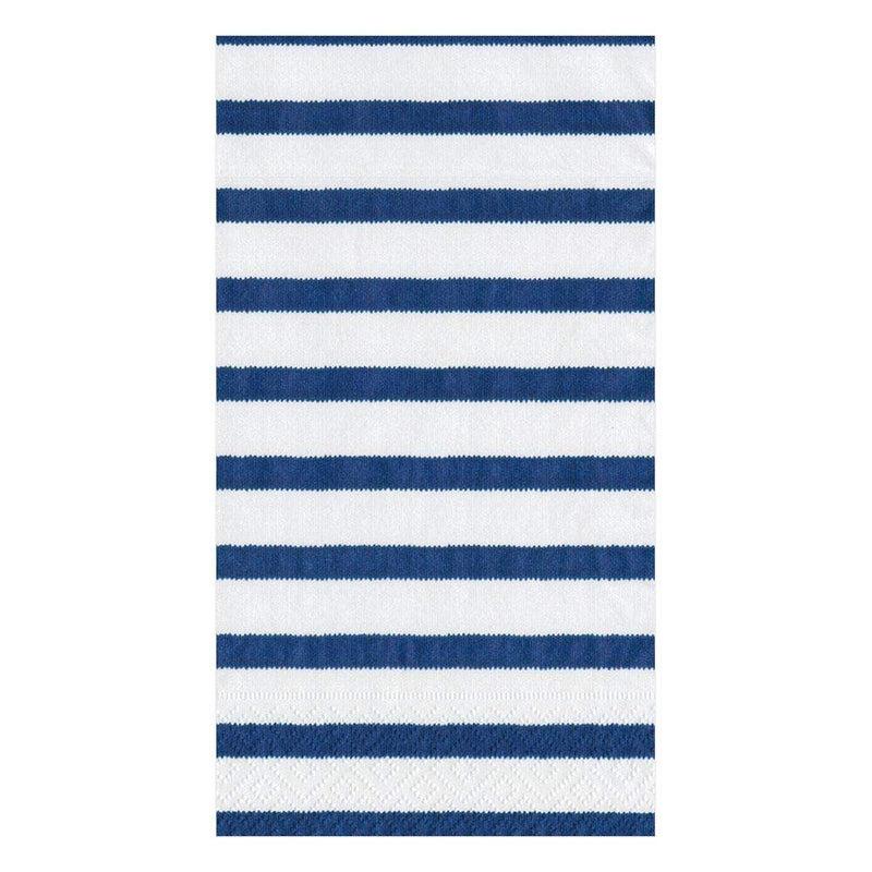 caspari Bretagne Paper Guest Towel Napkins in Blue - 15 Per Package