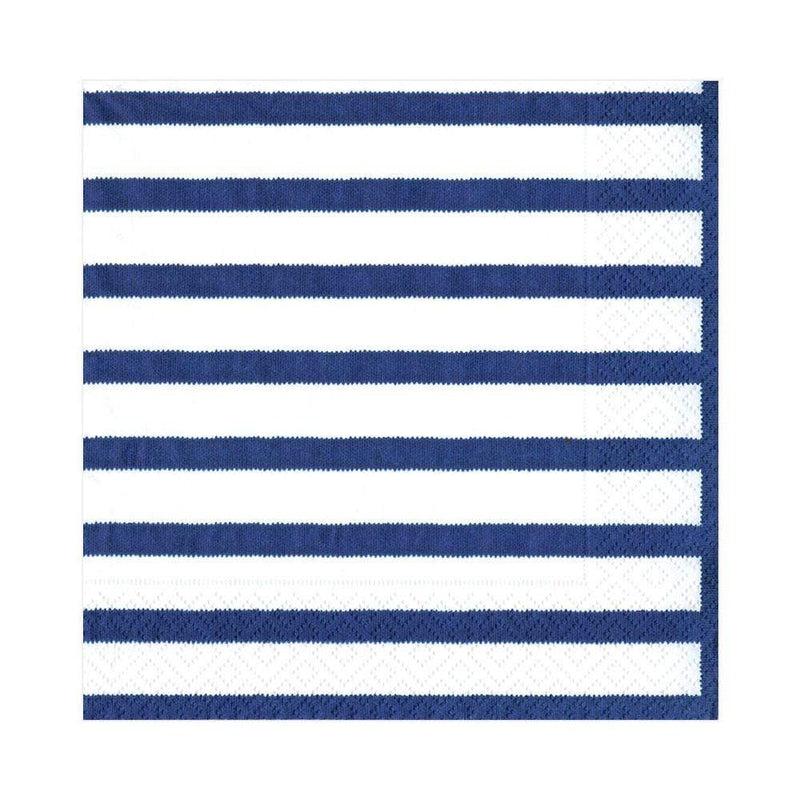 caspari Bretagne Paper Luncheon Napkins in Blue - 20 Per Package
