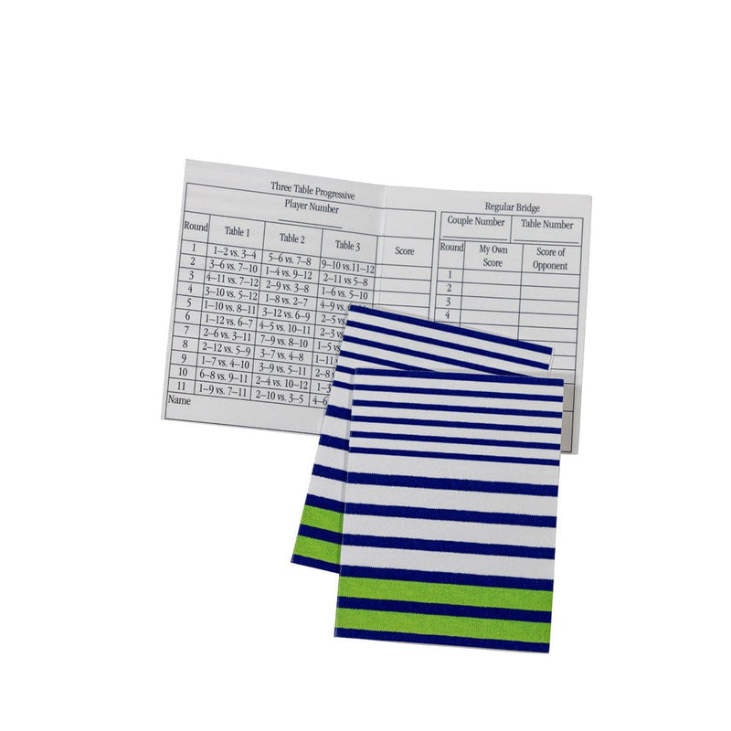 caspari Breton Stripe Bridge Tally Sheets - 12 per Package