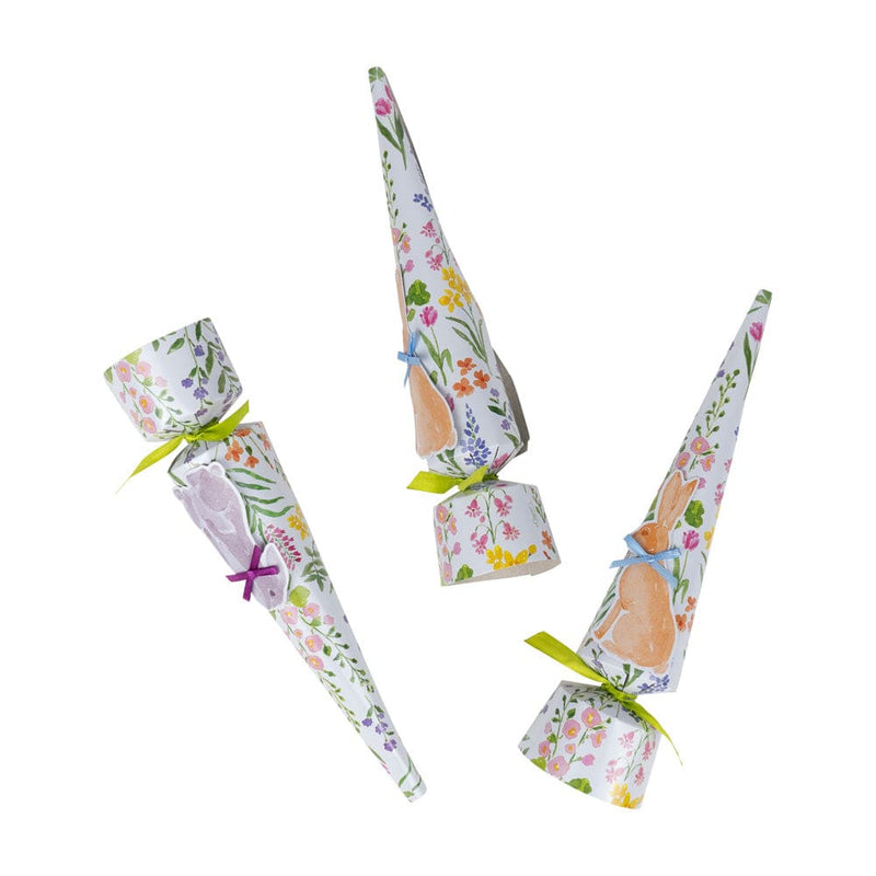Caspari Bunny Field Celebration Crackers - 8 Christmas Crackers Per Box