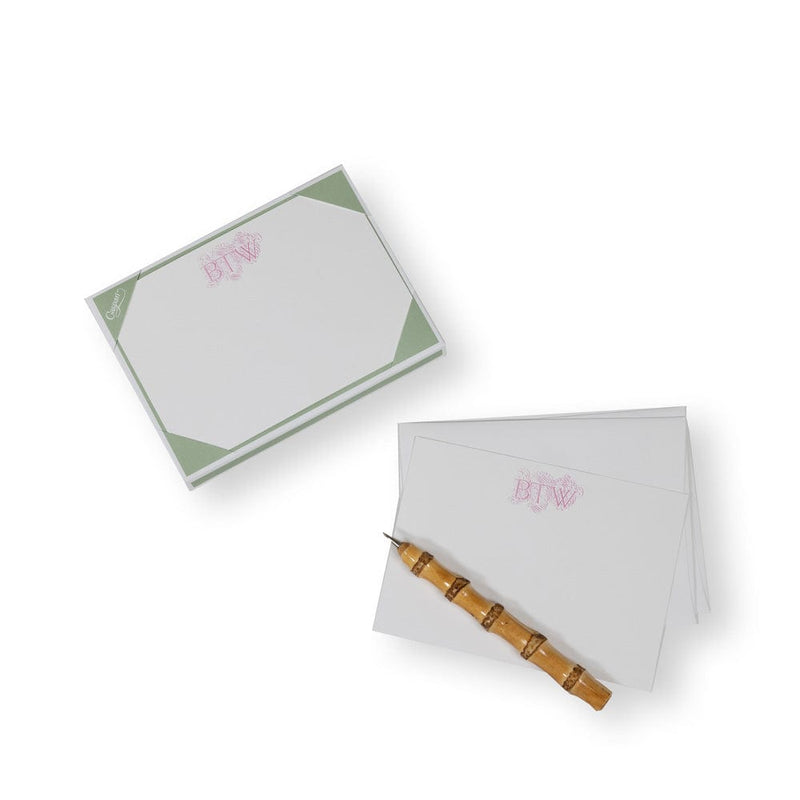 Caspari By The Way Correspondence Cards - 12 Per Package