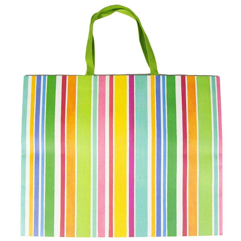 caspari Cabana Stripe Bright Gift Bags - 1 Jumbo Gift Bag