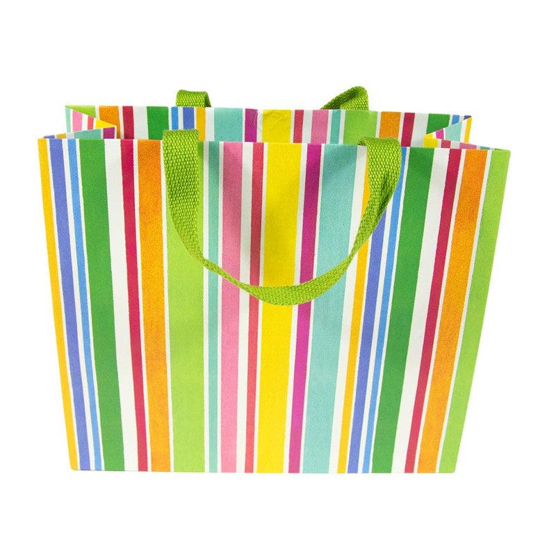 Caspari Cabana Stripe Bright Large Gift Bags - 1 Each