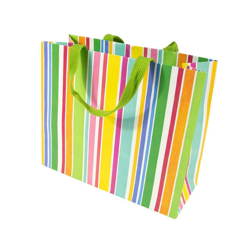 Caspari Cabana Stripe Bright Large Gift Bags - 1 Each