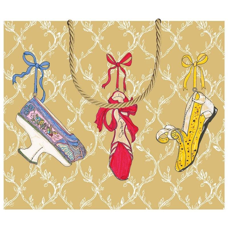 Caspari A History Of Shoes Large Gift Bag - 1 Each