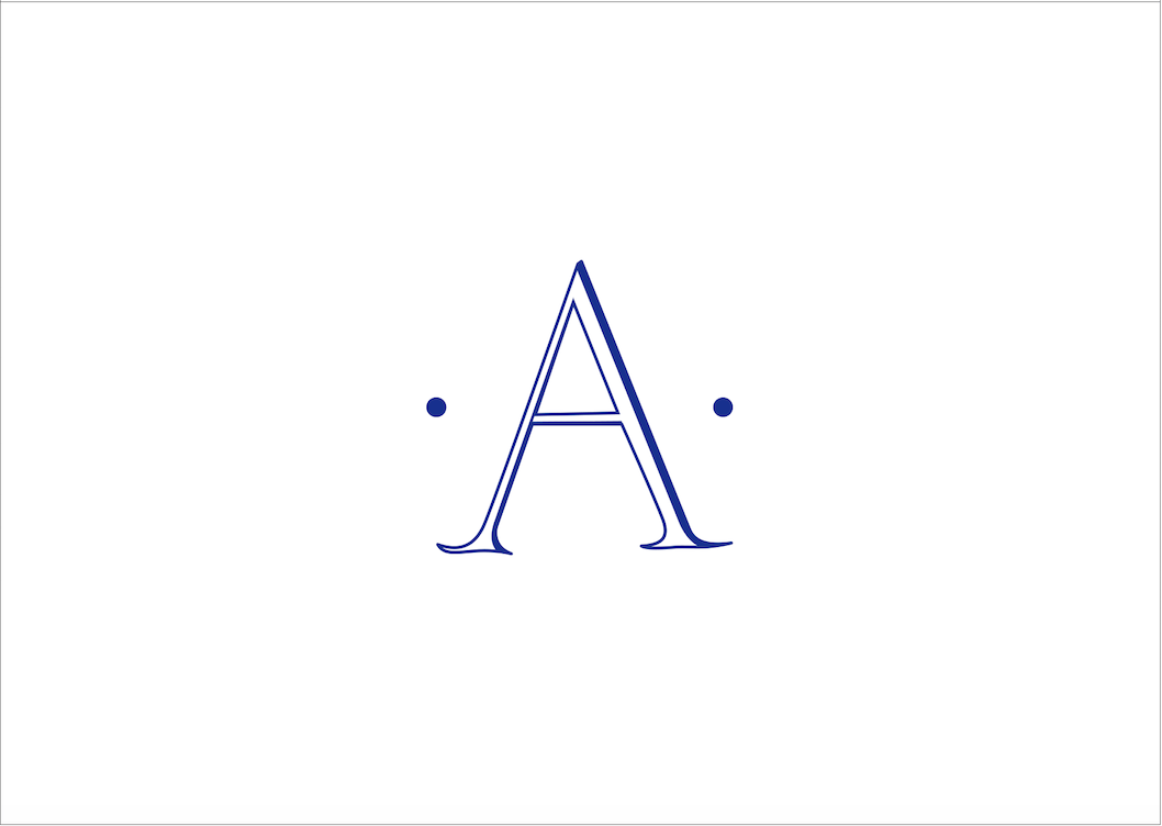 Caspari Caspari Antique Plain Letter Personalized Folded Notes