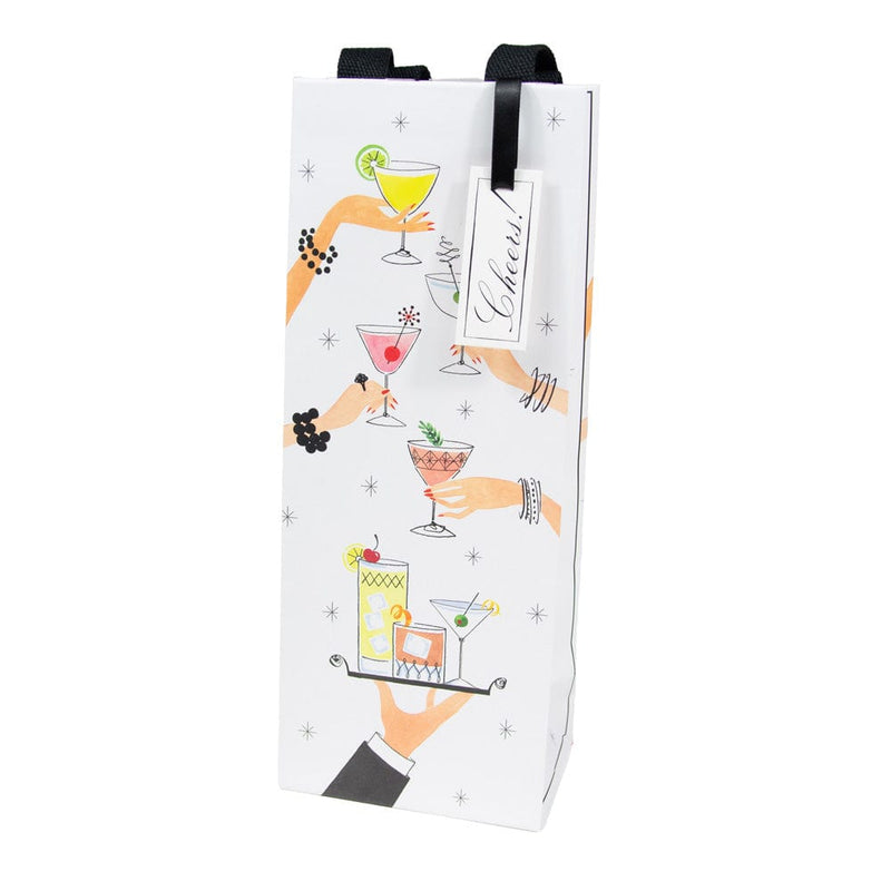 Caspari Aperitivo Wine & Bottle Gift Bags - 1 Each
