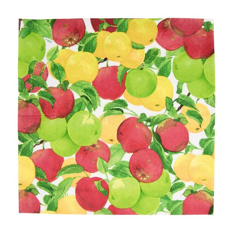Caspari Apples Cocktail Napkins - 20 Per Package