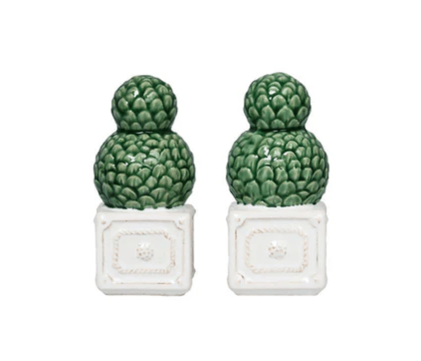caspari Berry & Thread Topiary Salt and Pepper Set