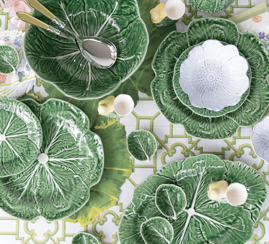 Caspari Bordallo Pinheiro Cabbage Oval Platter