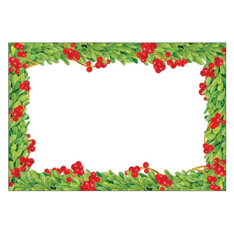 Caspari Boxwood Trellis Place Cards - 8 Per Package